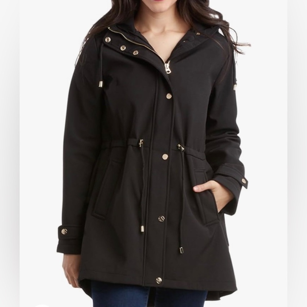 Jessica Simpson small black rain resistant coat